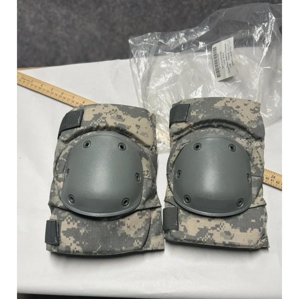 USGI BIJONS KNEE PADS Medium SET‎ MILITARY ARMY ACU UNIVERSAL CAMO